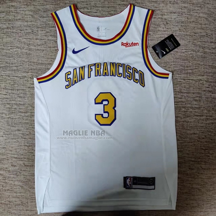 Maglia
 Jordan Poole NO 3 Golden State Warriors Classic Autentico
 Bianco
